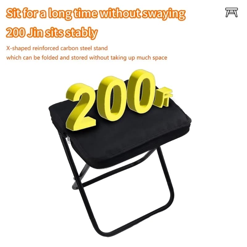 Camping Folding Chair Camptool Handheld Stool Lightweight Beach Fishing Chair For Outdoor Hiking Climbing