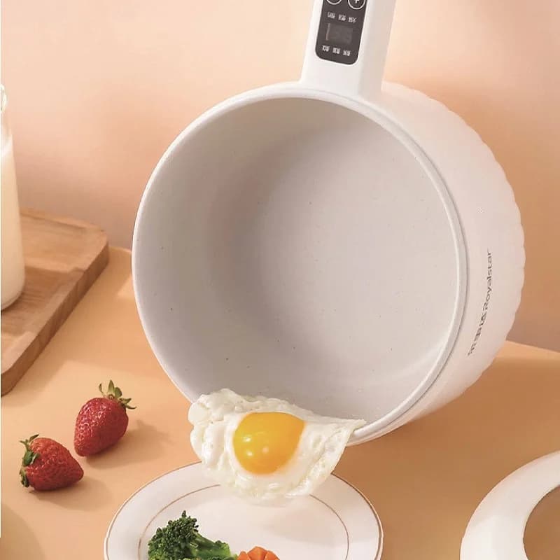 220V Multi-funzione Pentola Elettrica Appuntamento Intelligente Vapore Padella Antiaderente 1.6L Pentola Calda Elettrica Isolamento Automatico