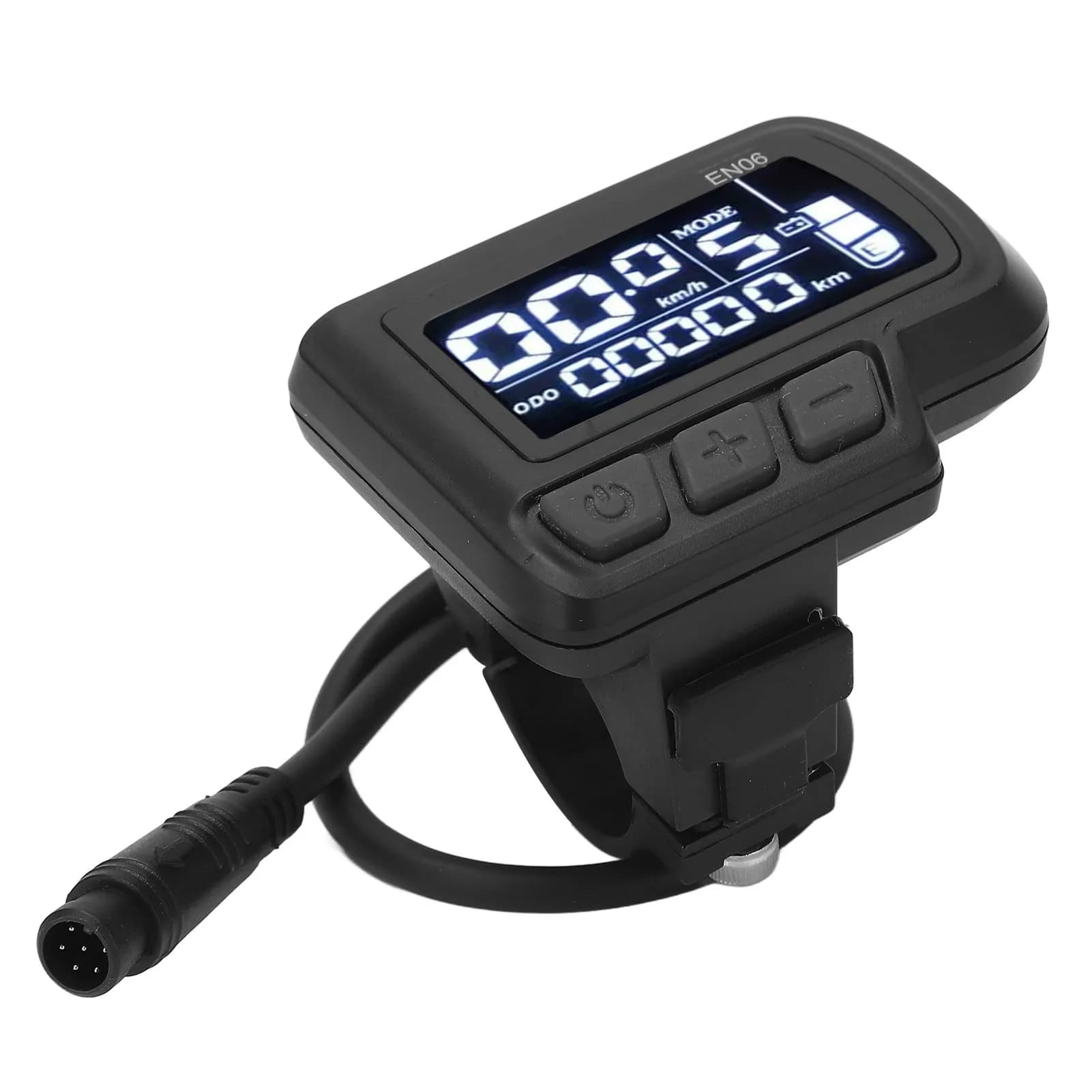 Electric Bike Panel EN06 Waterproof 24V 36V 48V 60V Light ABS 6pin Wire Easy Installation for Handlebar 22.2mm
