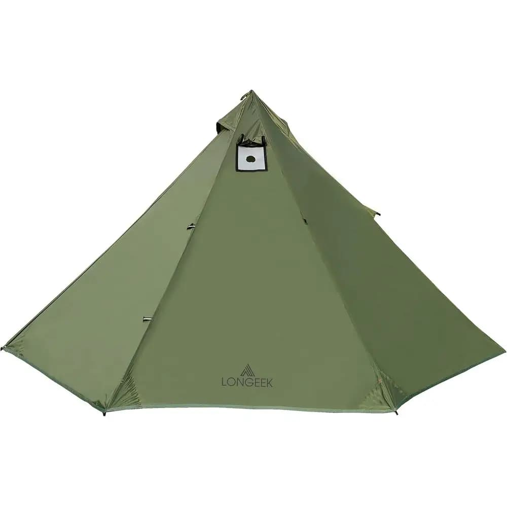 Tenda da Campeggio Leggera per 2-4 Persone, 4 Stagioni, Facile da Montare, Stile Teepee