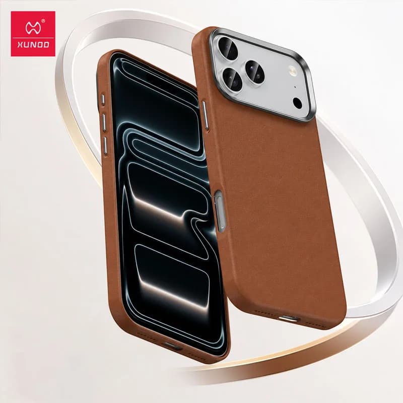 Xundd For iPhone 17/17 Pro/17 Pro Max Case Leather Texture Cover Magnetic Charging MagSafe Compatible Shockproof Anti Drop Case