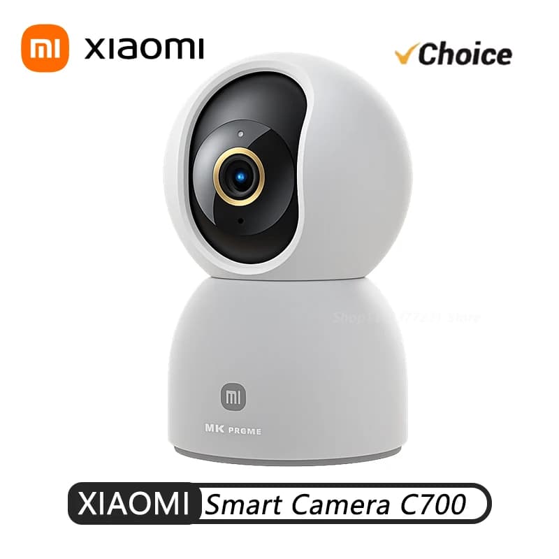 Xiaomi Smart Camera C700 4K Ultra Low Light Full-color AI Facial Baby Recognition Gesture Call WiFi6 Surveillance Webcam Mi Home