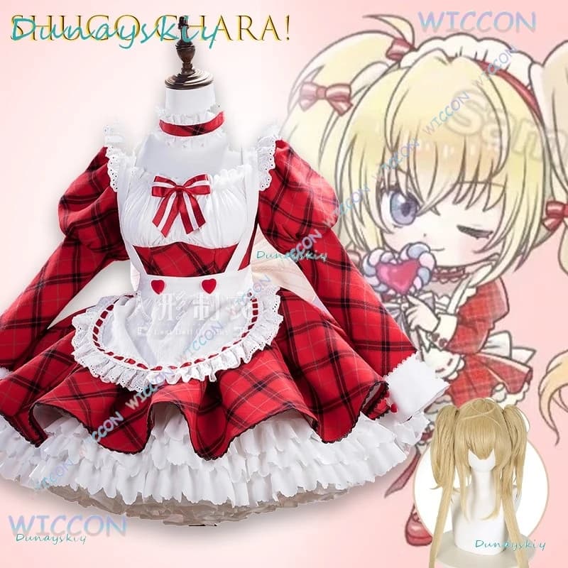 Hemera @ Shu Go Chara Tsukiyomi Utau Maid Cafe Vestito Cosplay Anime Lolita Dolce Costume di Moda Gotica Kawaii Halloween Natale