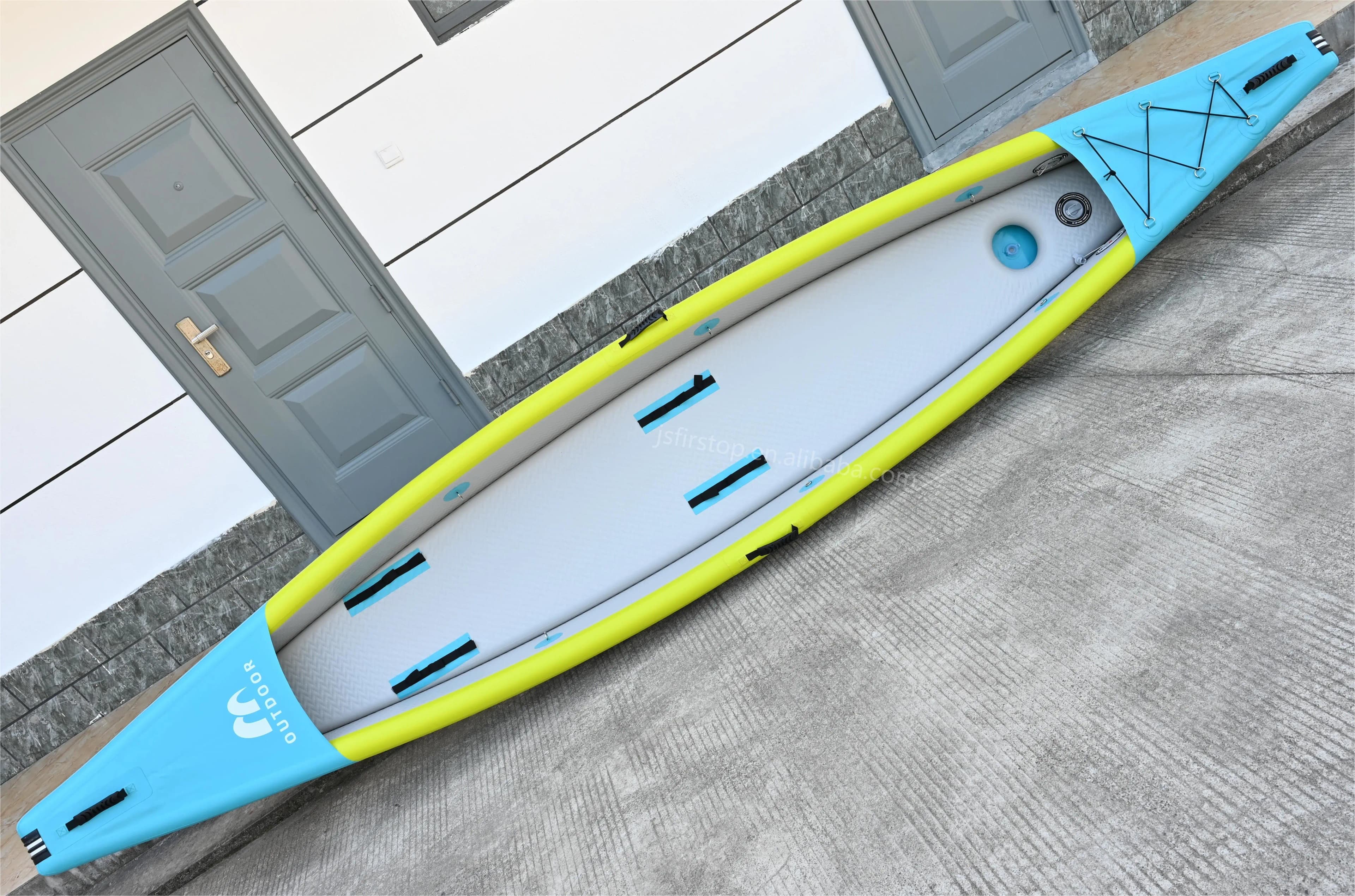 Nuovo kayak gonfiabile di fabbrica Kayak gonfiabile per barca con punto di caduta per 2 persone con pagaie e pompa