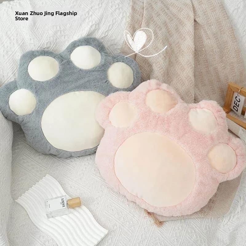 Cuscino a Forma di Zampa di Cartone Animato, Morbido e Confortevole, Supporto Lombare per Divano e Sedia da Soggiorno, Stile Femminile