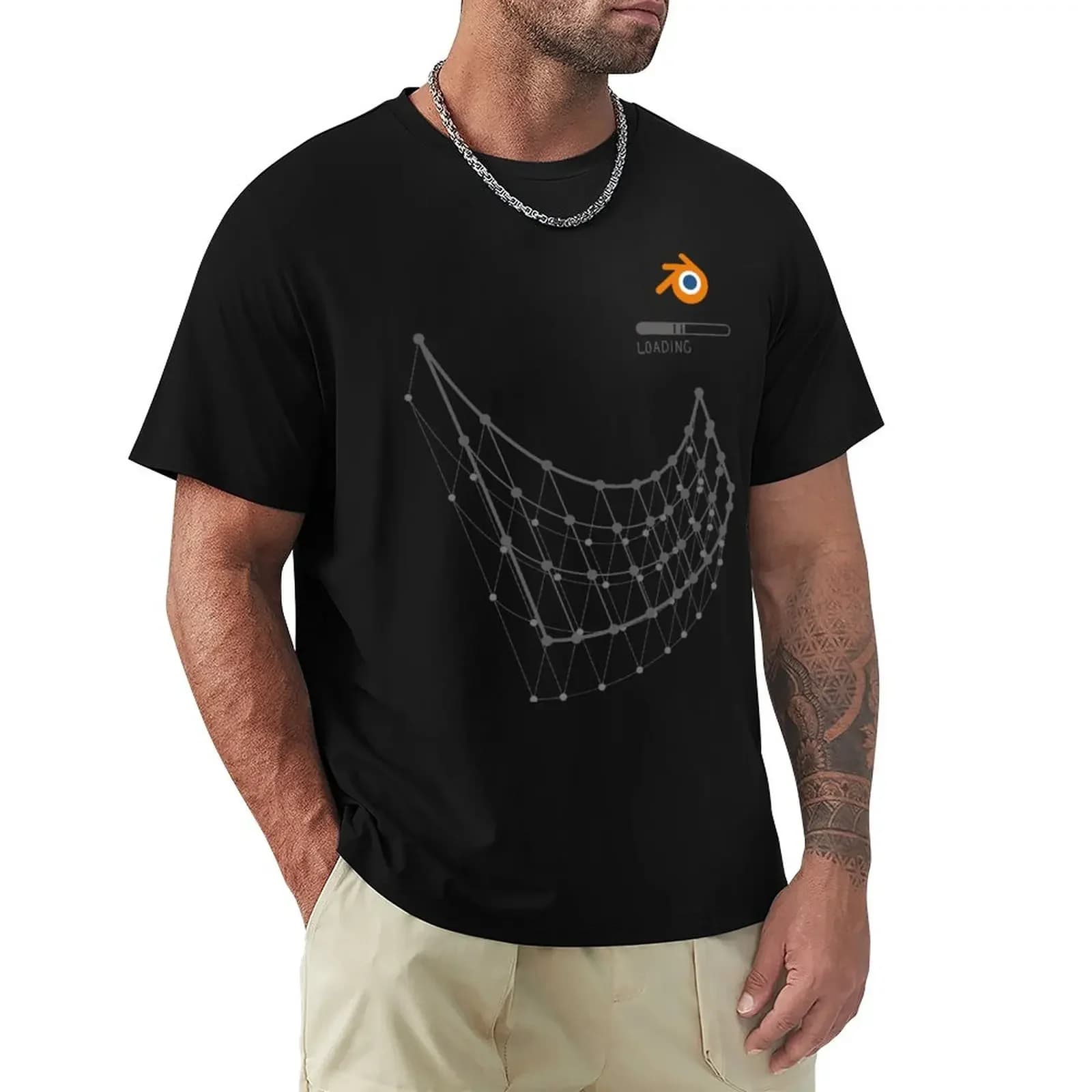 Modeling 3d in t-shirt sublime blender boys animal print men's high shirts
