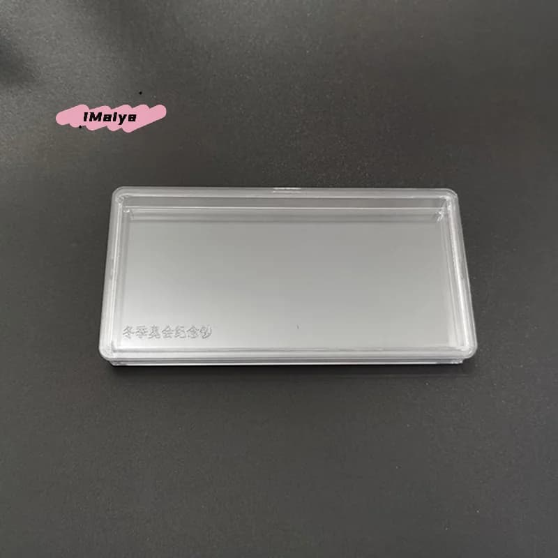 M-1Pc Portable Storage Box Paper Money Jewelry accessories Currency Banknote Cases Collection Box Transparent Plastic Case
