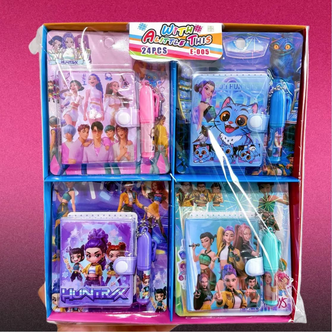 Nuovo Set di Cancelleria Anime KPOP 2026 per Ragazze, Quaderno e Penna a Sfera, Piccolo Set Regalo per Studenti