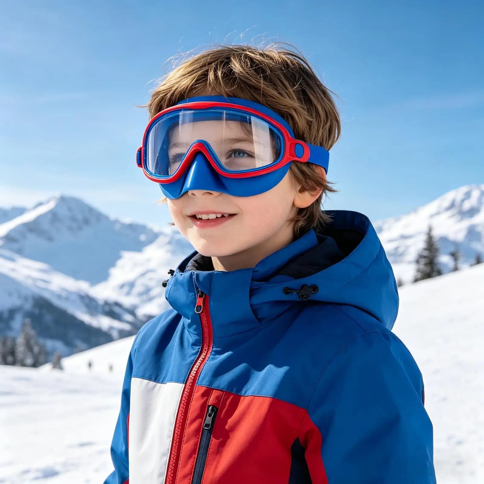 Occhialini da nuoto per bambini, occhiali antiappannamento, occhialini da nuoto per spiaggia, estate, immersioni all'aperto, snorkeling, protezione per sport acquatici
