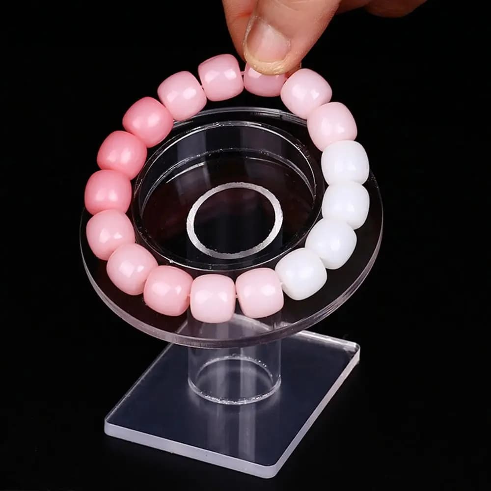 Fashion Acrylic Jewelry Bracelet Display Rack Necklace Bangle Organizer Stand Jewelry Display Props