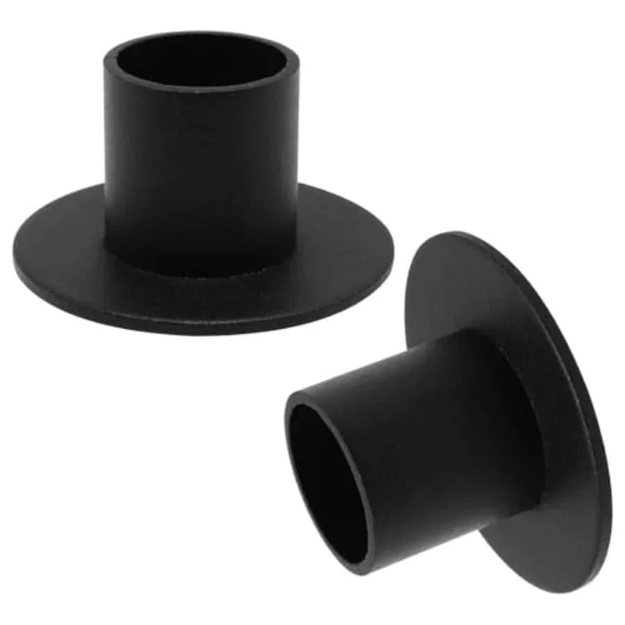 2pcs Black Candle Holder, Retro Taper Candle Sticks Holder Decor Candlestick Holders for Farmhouse Home Wedding Anniversary Par
