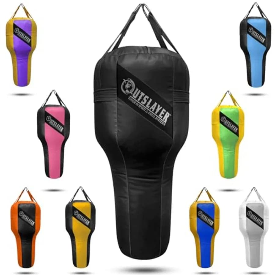 Uppercut Angle Boxing Bag for Boxing and MMA - Customizable Colors, Optional D Ring, Not Padded or Soft or Padded, Made in USA