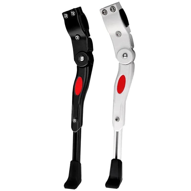 Cavalletto regolabile per bici, lega di alluminio, nero, adatto per ruote 20 - 29"/451 - 650C, lunghezza 23 - 28 cm