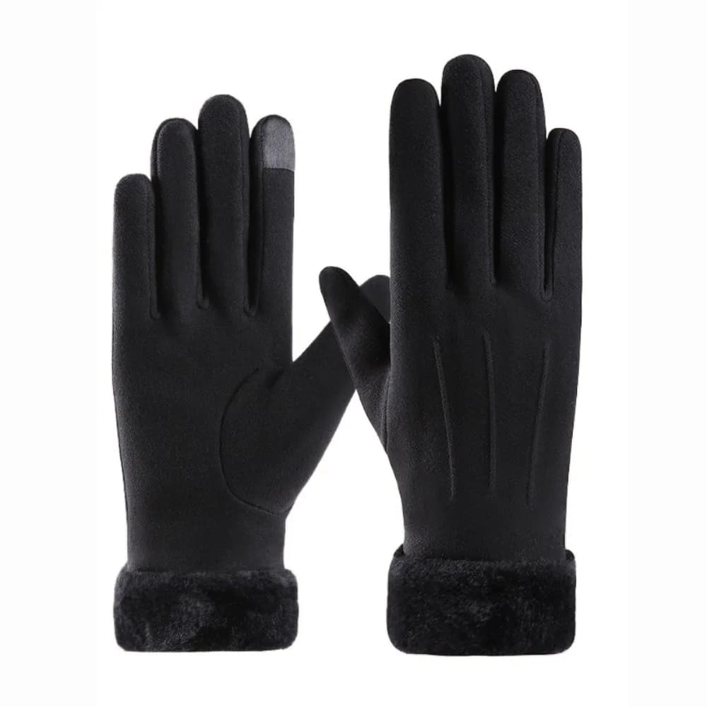 Guanti spessi alla moda Guanti scamosciati Guanti da esterno da donna