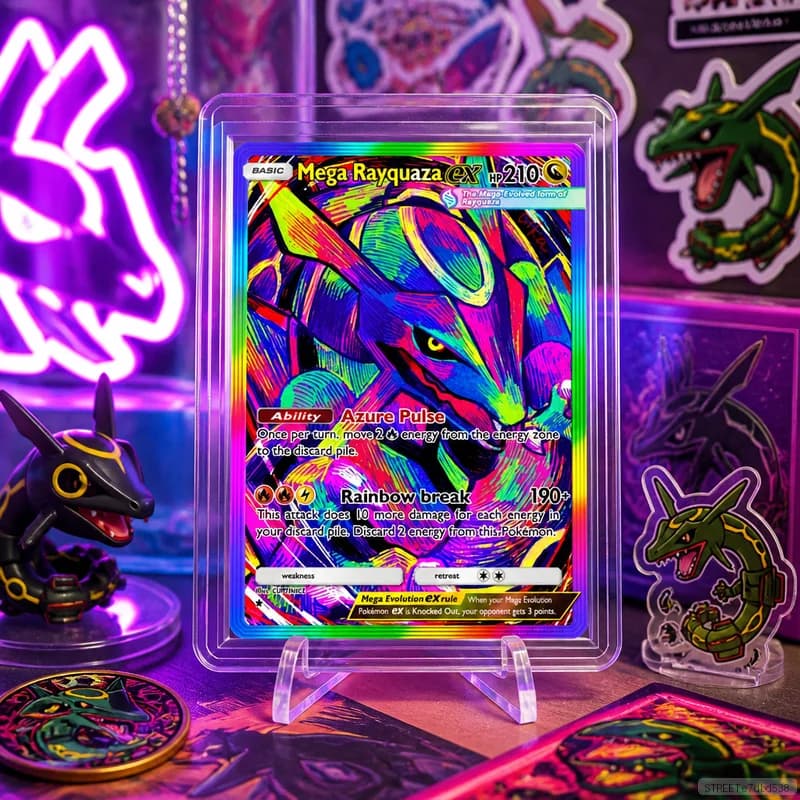 Mega ex 184 en DIY Collection Cards Self Made Single Card Classic Game Anime Card Gift Toy 5PCS 10PCS Set