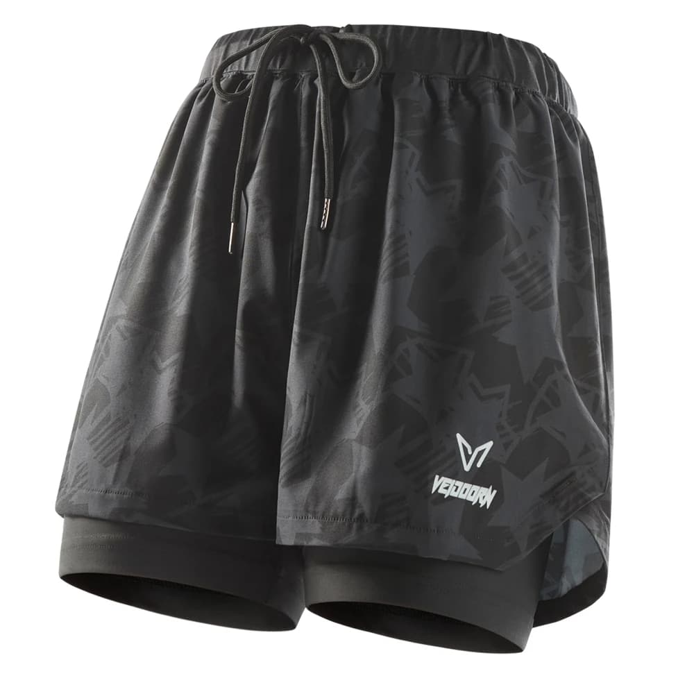 Veidoorn 2-in-1 Running Shorts Lightweight Breathable Quick-Dry Comfortable Athletic Workout Shorts with Inner Liner for Gym