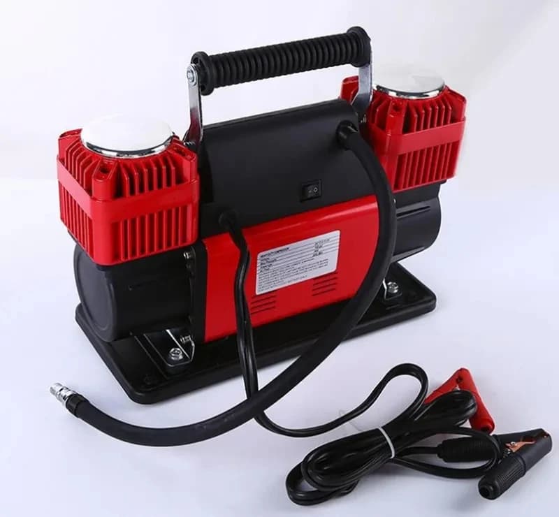 Pompa di gonfiaggio per pneumatici per auto a gonfiaggio rapido da 300 litri Doppi cilindri 150PSI Gonfiatore per pneumatici Compressore d'aria resistente per auto camion SUV ATV