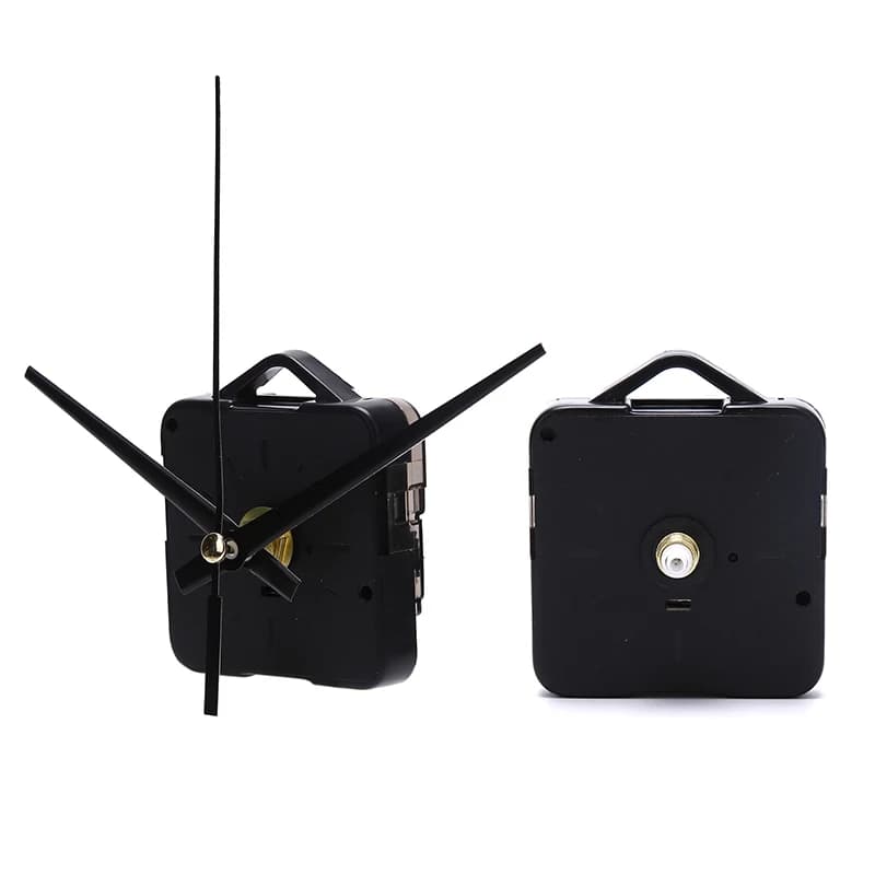 Meccanismo Silenzioso per Orologio da Parete, Movimento al Quarzo Fai-da-Te, Kit di Riparazione con Lancette Argento, Set di Accessori per Sostituzione