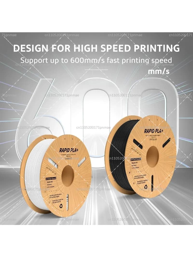 PLA+ 3D Filament 1.75mm 1kg Cardboard Spool, Rapid 3D Printer Filament for Fast Printing, High Precision & Strong Adhesion