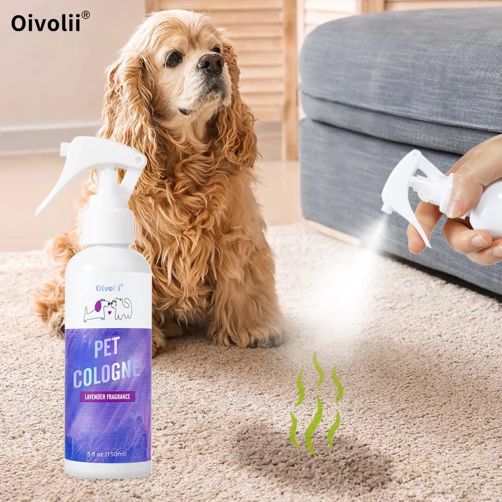 Spray Deodorante alla Lavanda per Animali Domestici, Elimina Odori di Cani e Gatti, Deodorante per Ambienti, Elimina Odori di Urina da Lettiere e Casa