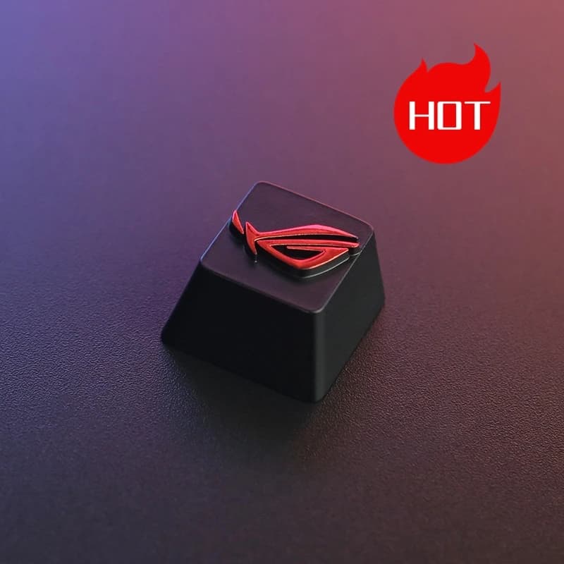 KeyStone Keycap 1 Pz 3D Embossed Player Republic Aluminum Alloy Mechanical Keyboards R4 Axis Height Cherry MX