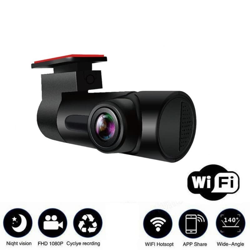 HONG TONG Dash Cam WIFI HD with Night Vision, APP Connection, Parking Registration, Car Camera