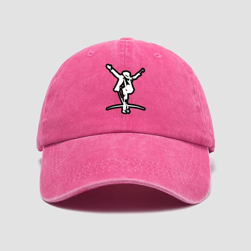 Chinese Western Trend Michael Jackson Soft Top Baseball Cap, Men Women Breathable Duckbill Sun Hat, Outdoor Travel Fans Gift
