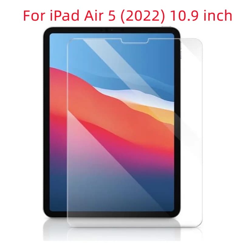 Pellicola salvaschermo in vetro temperato 9H per iPad Air 5 10.9 pollici 2022 A2588 A2589 A2591 Tablet pellicola trasparente HD antigraffio senza bolle