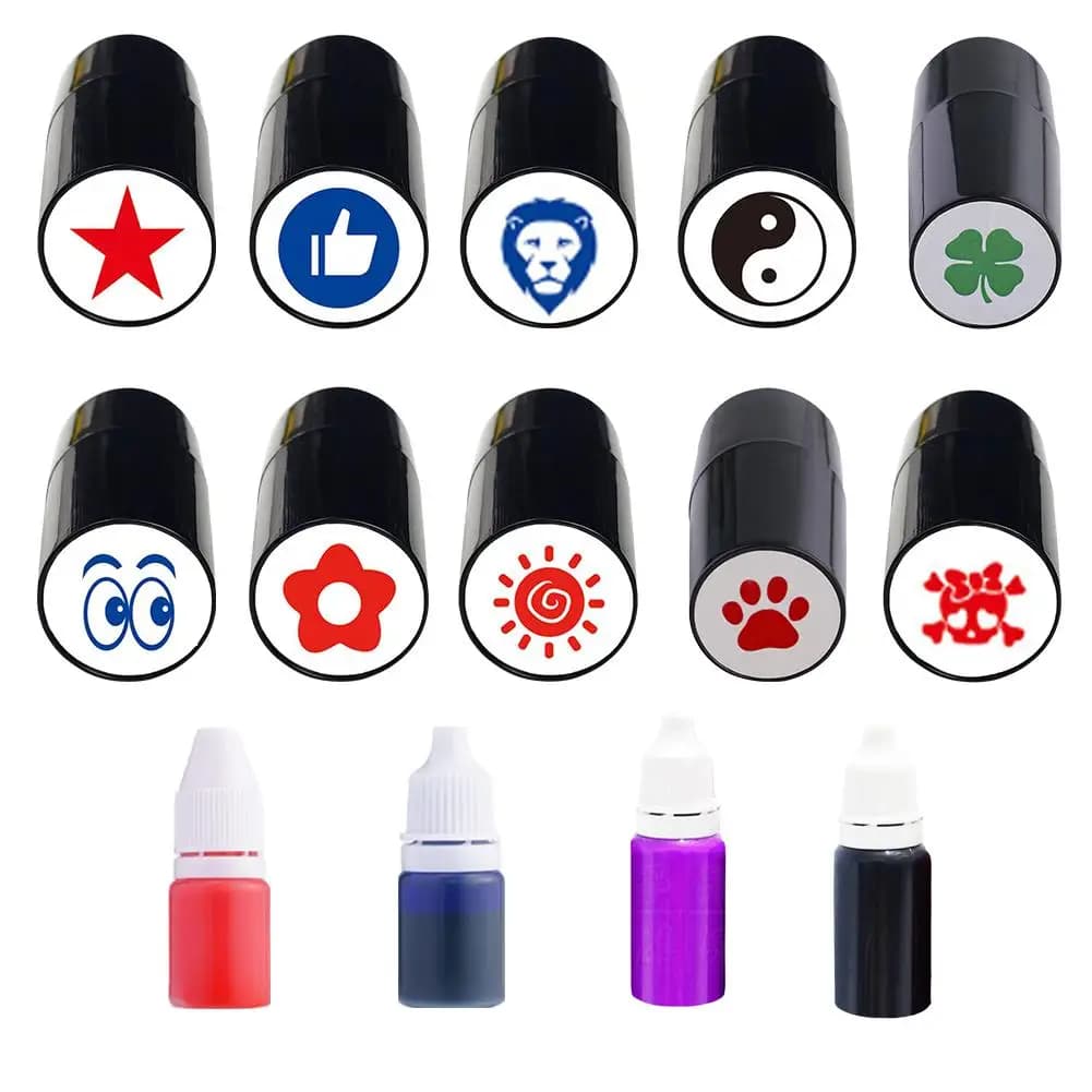 1 pz pallina da golf stamper timbro marcatore stampa ad asciugatura rapida durevole di lunga durata vari modelli accessori da golf in plastica