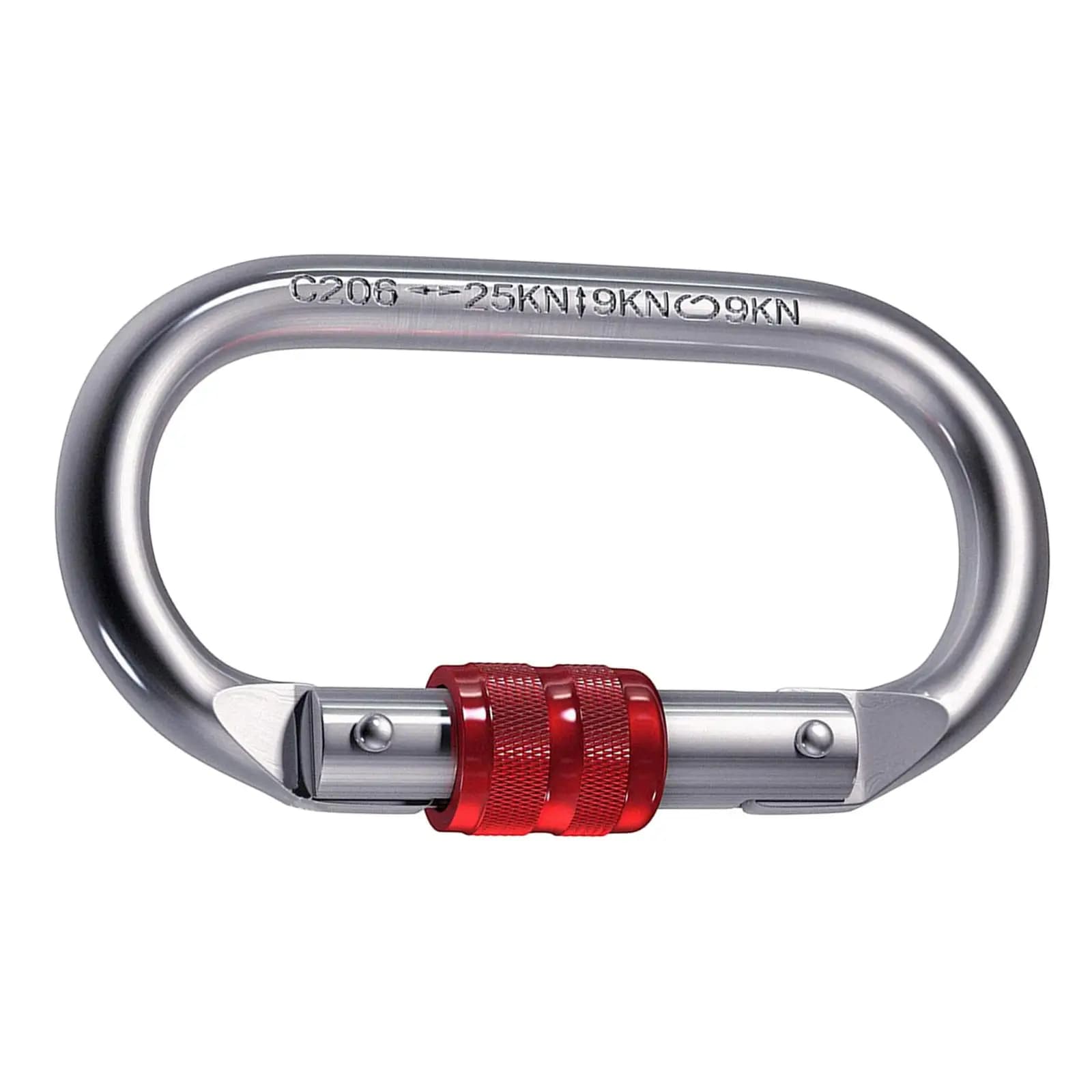 Multifunctional Metal Carabiner Lock Heavy Duty Screw Carabiner Hook for Camping Key Chain Dog Leash