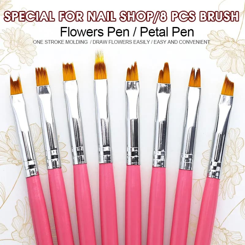 Clou Beaute 4/7/8/12 pz Penna Verniciata Gel Nail Art Pennello Estensione Manicure Pittura Acrilica Disegno Pennello Liner Accessori Strumento