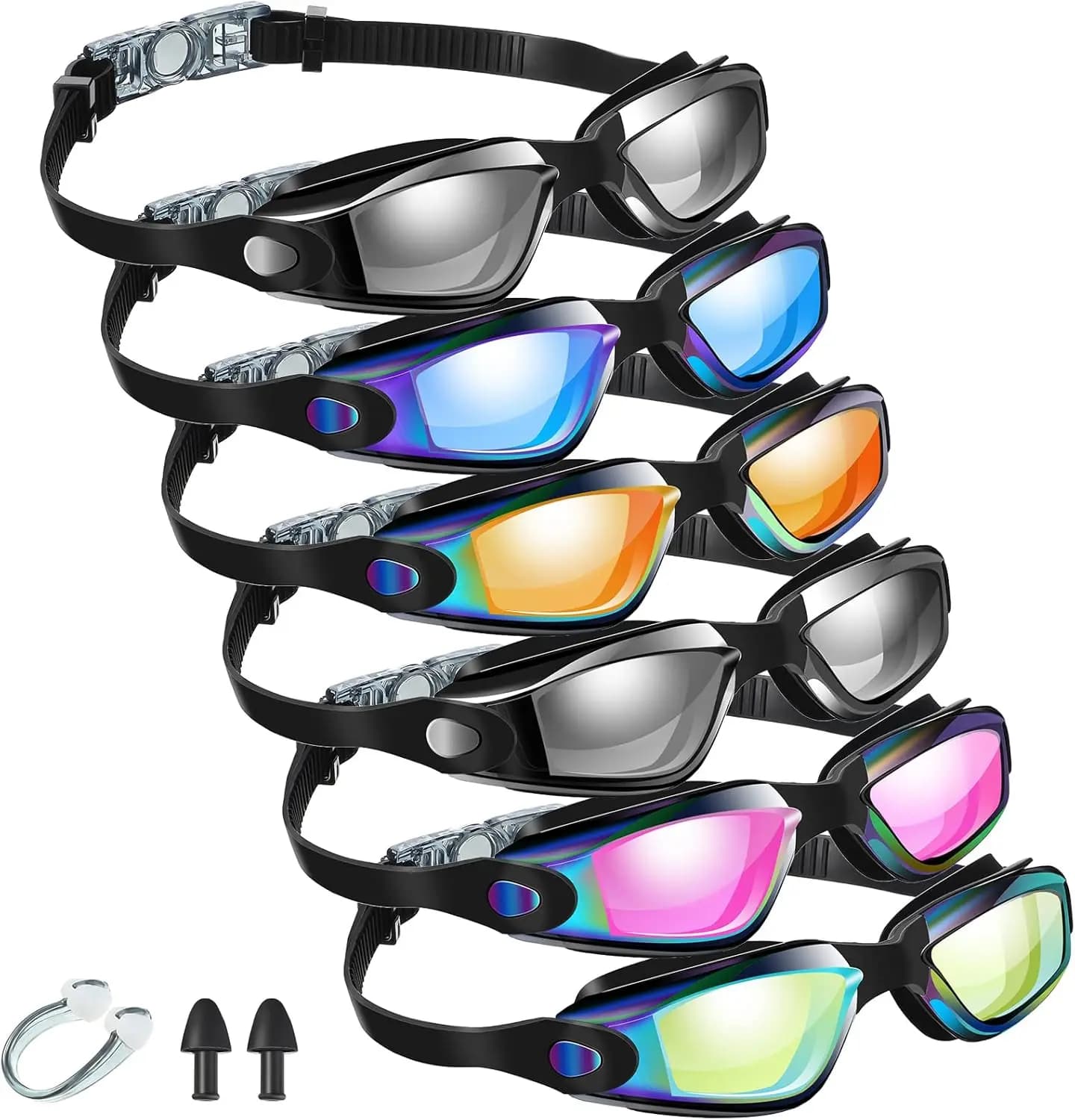 Anti-slip Swimwear for Adults with Hidden Eyelets and Clips, Full Protection Anti-loss for Swimming