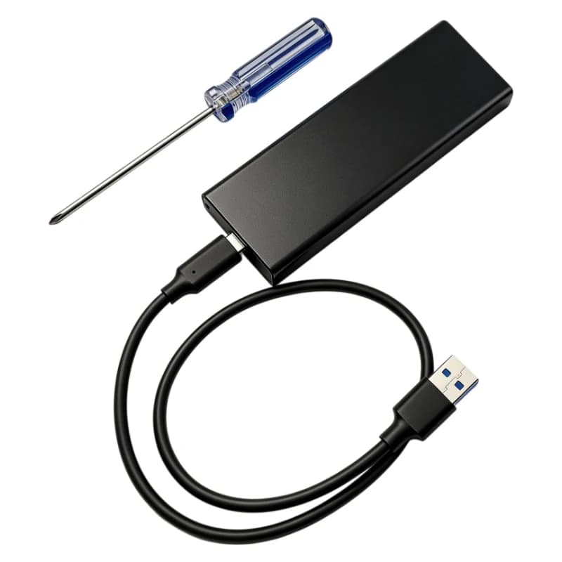For MacBook Air 2010 2011 A1369 A1370 6+12Pin SSD Enclosure USB3.2 Gen2 10Gbps External Hard Drive Case High Speed Hard Disk Box