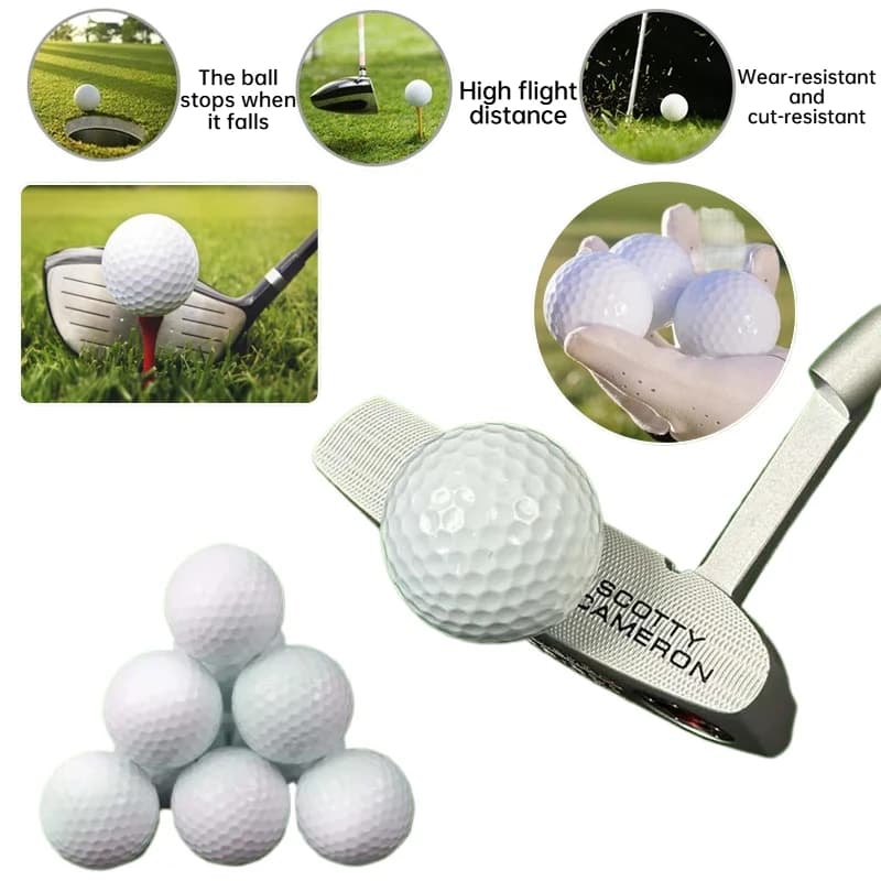 10/20 nuove palline da golf a doppio strato per competizioni, a basso rotazione, ad alta velocità, resistenti all'usura, utilizzabili per allenamento e come giocattolo per animali domestici.