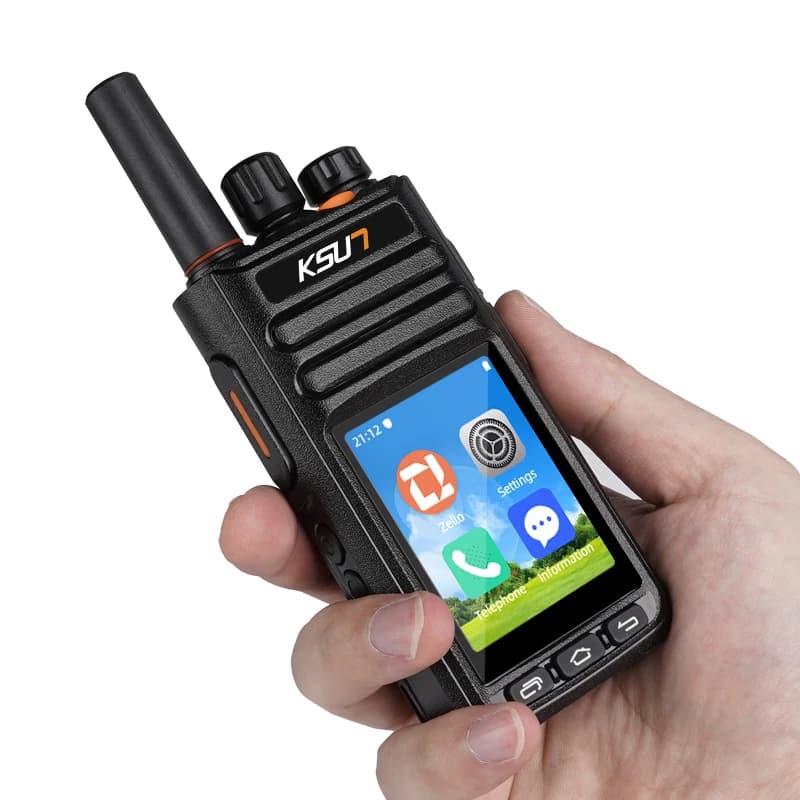 KSUN ZL65 Android 9.0 POC 4G LTE Wifi Radio GPS Blue-tooth Radio bidirezionale Distanza illimitata Walkie Talkie a lungo raggio