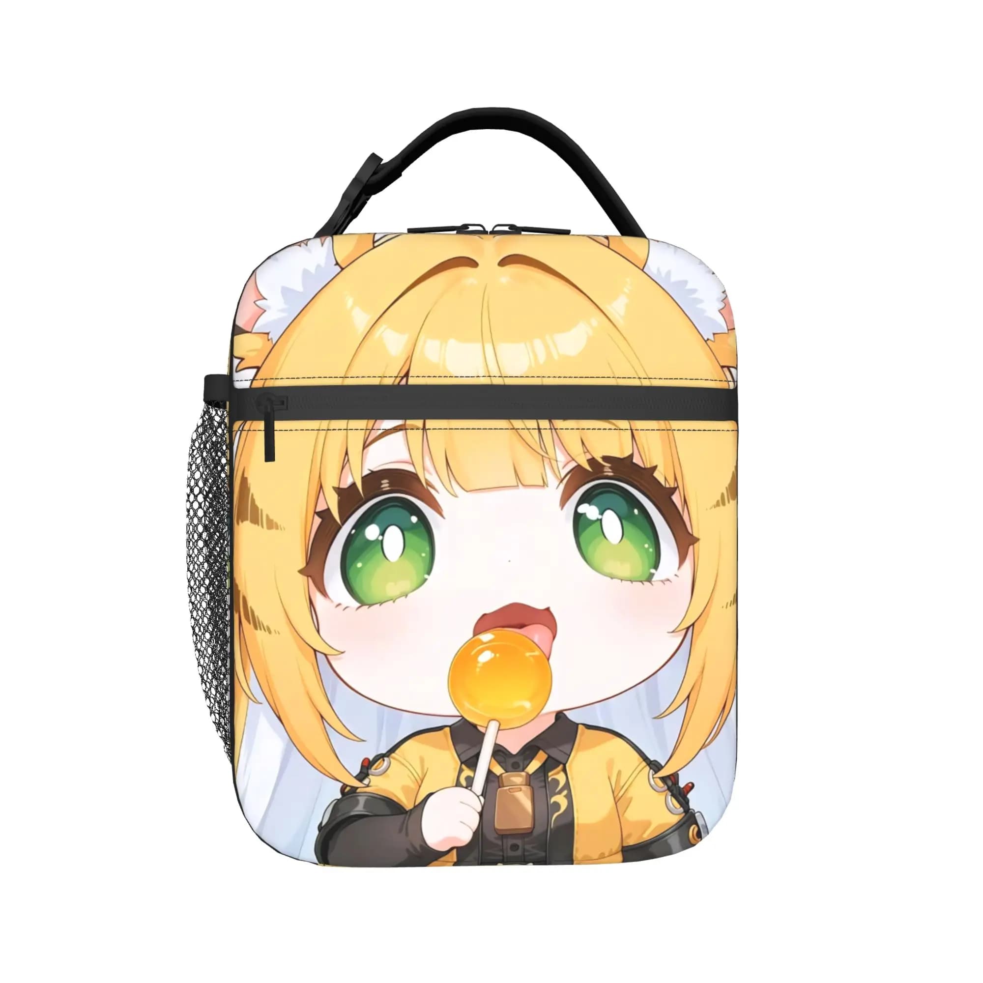 Trickcal C-Chibi Go Games Borse termiche per il pranzo, per viaggiare, borsa portatile per alimenti, per uomo e donna, scatole termiche per il pranzo
