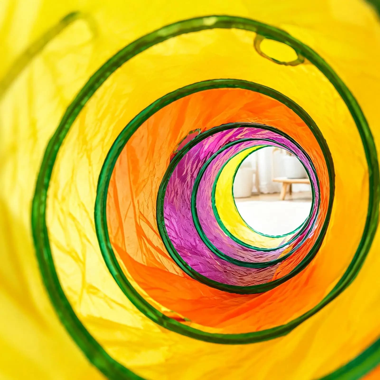 Cat Tunnel Rainbow Interactive Entertainment Decoration Pet Toy Play Tunnels For Puppy Bunny Living Room Apartment Backyard Yard