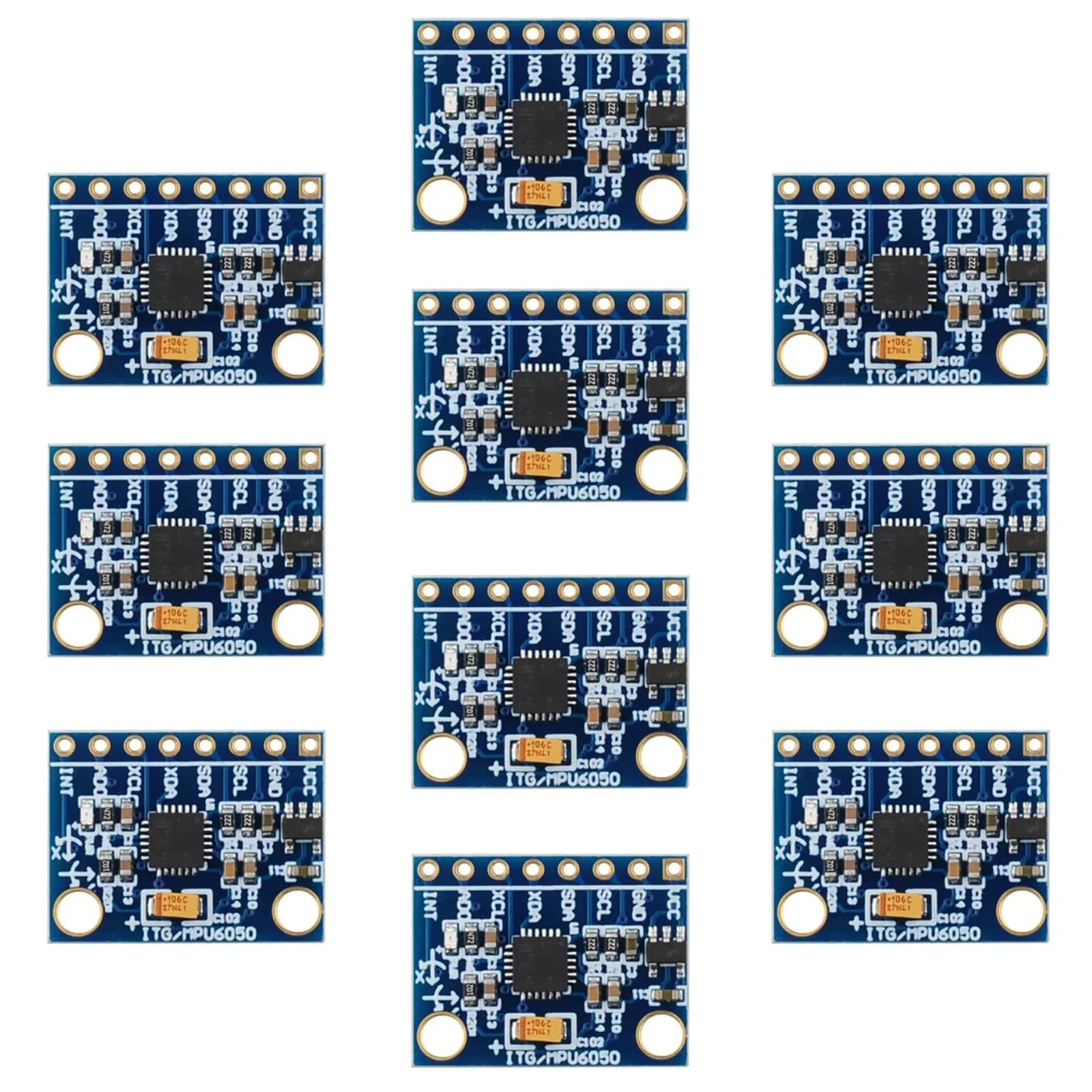 1/2/5/10 PCS GY521 Module IIC I2C Module MPU-6050 3-axis axis accelerometer gyroscopic sensor for Arduino with I2C interface