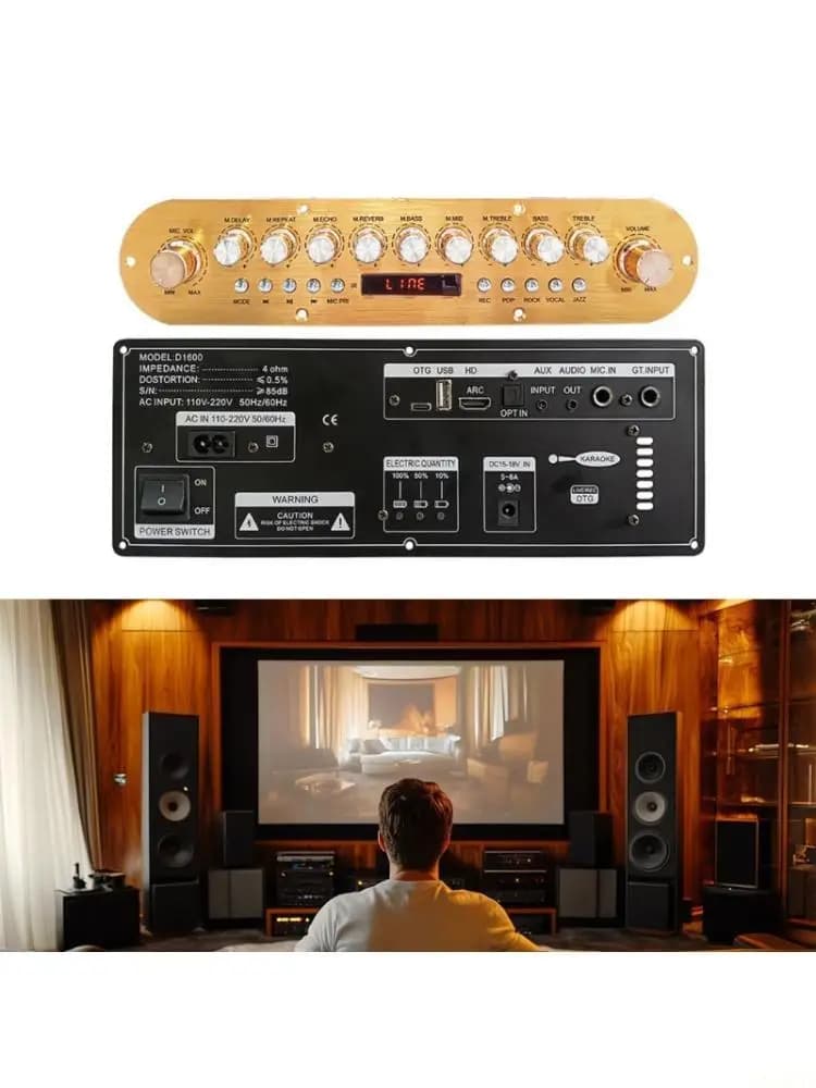B03F Amplificatore digitale 2x50W Scheda amplificatore potenza digitale compatibile con Home Karaoke Lettore