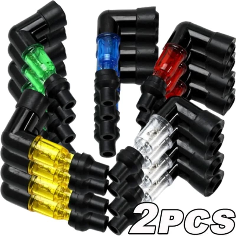 LED Candle Cap Universal Flashing Reel Covers Waterproof Motorcycle Parts for Night Driving Bike Change