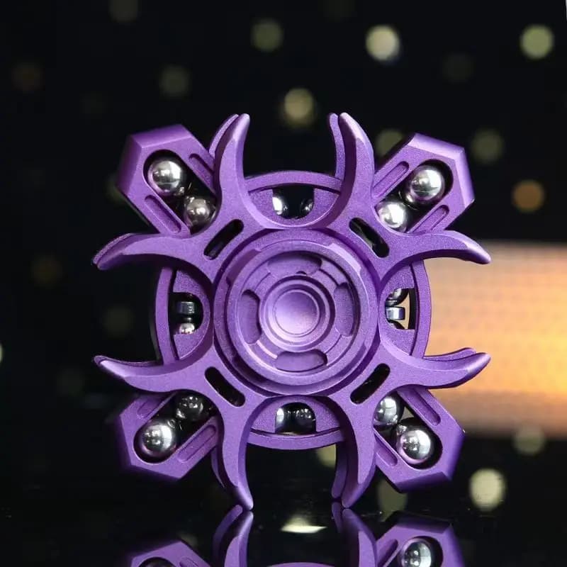 Fidget Spinner meccanico stile punk - Giocattolo in metallo EDC ADHD e sollievo dall'ansia per adulti | Spinner per dita che riduce lo stress