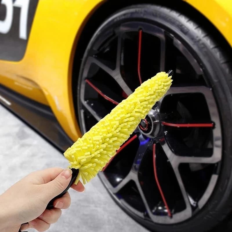1 pcs Effortlessly clean your car wheels with this tool for cleaning the rims