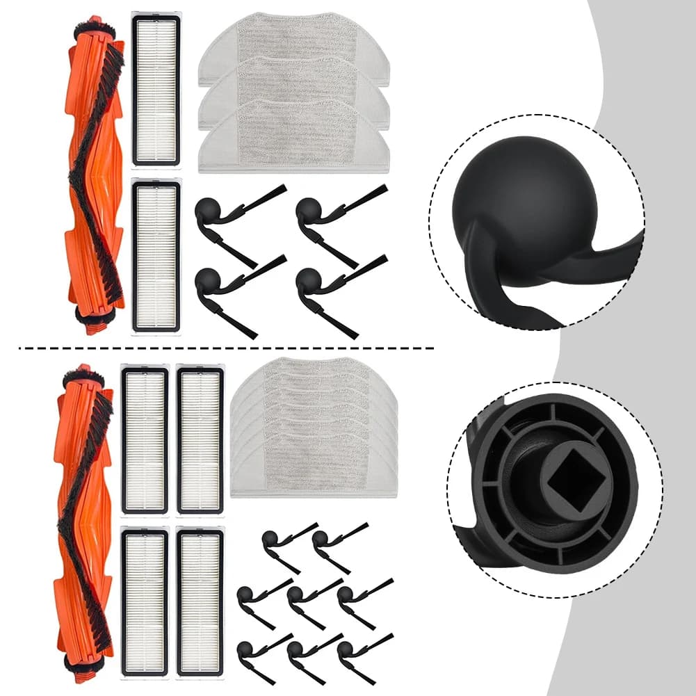 Mop cloth kit with spare brush filter for Xiaomi S40 OV81 Vacuum Robot Set complete with home cleaning accessories