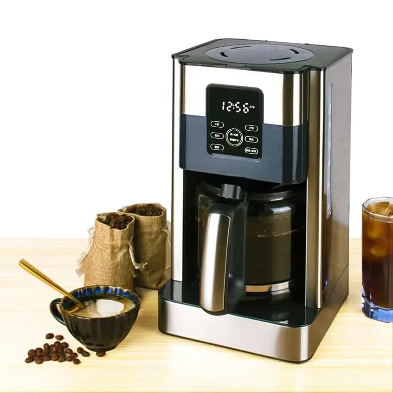 1000W 1.8L Commercial High Quality Auto Cleaning Cafetera Electric Drip Coffee Makers for Household