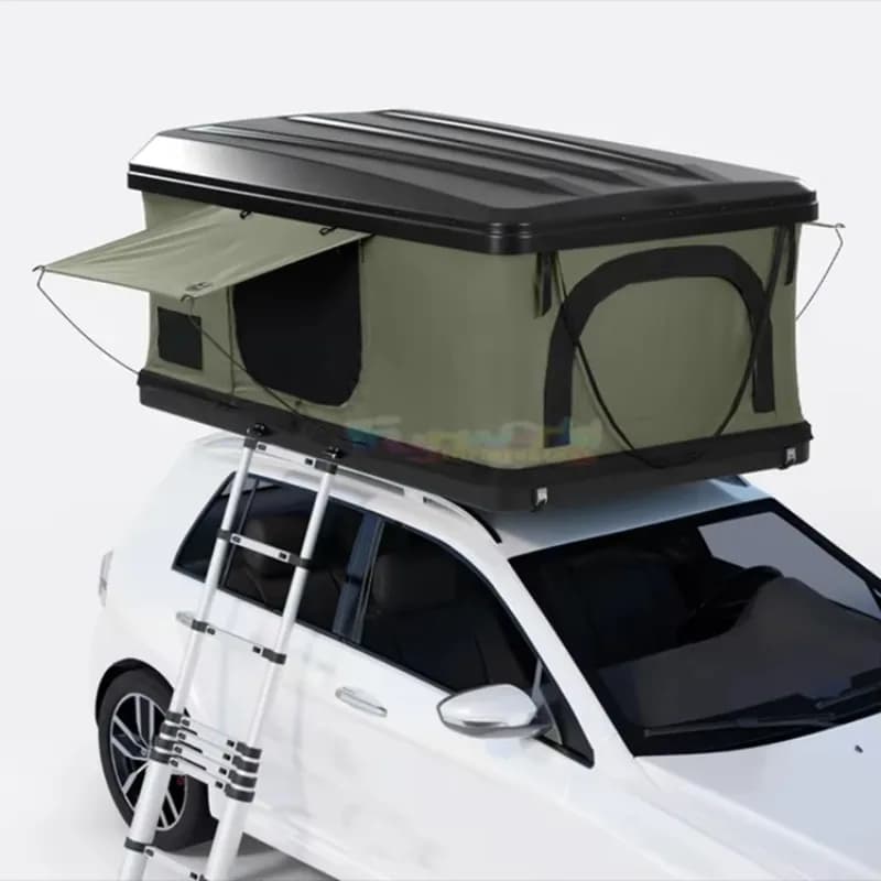 fabbrica da campeggio in alluminio 4x4 tenda da tetto scatola guscio duro 2-3 persone campeggio tenda da tetto scatola auto sconto 2025