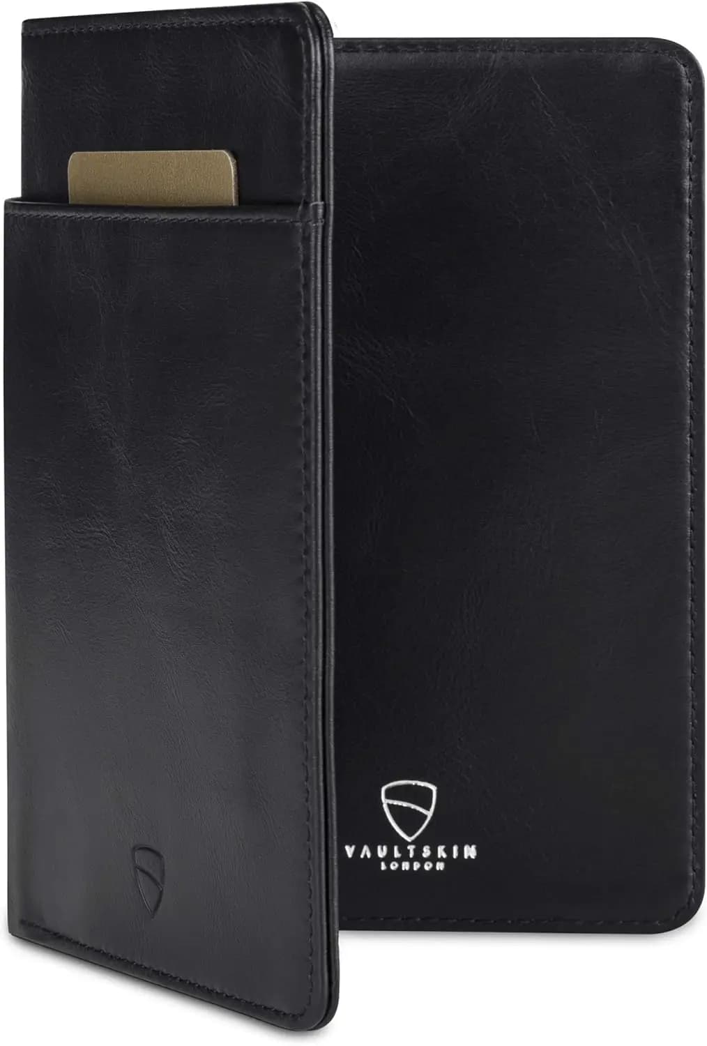 Porta Passaporto Sottile in Pelle con Blocco RFID per Uomo e Donna, Contiene Passaporto, Carte, Documenti, Contanti - Accessori da Viaggio con Confezione Regalo