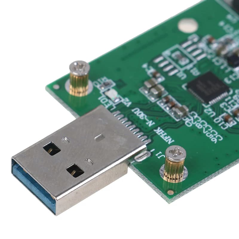 1 pz. Mini USB 3.0 a PCIE Scheda Adattatore Convertitore SSD Esterno PCBA Accessori per Ufficio
