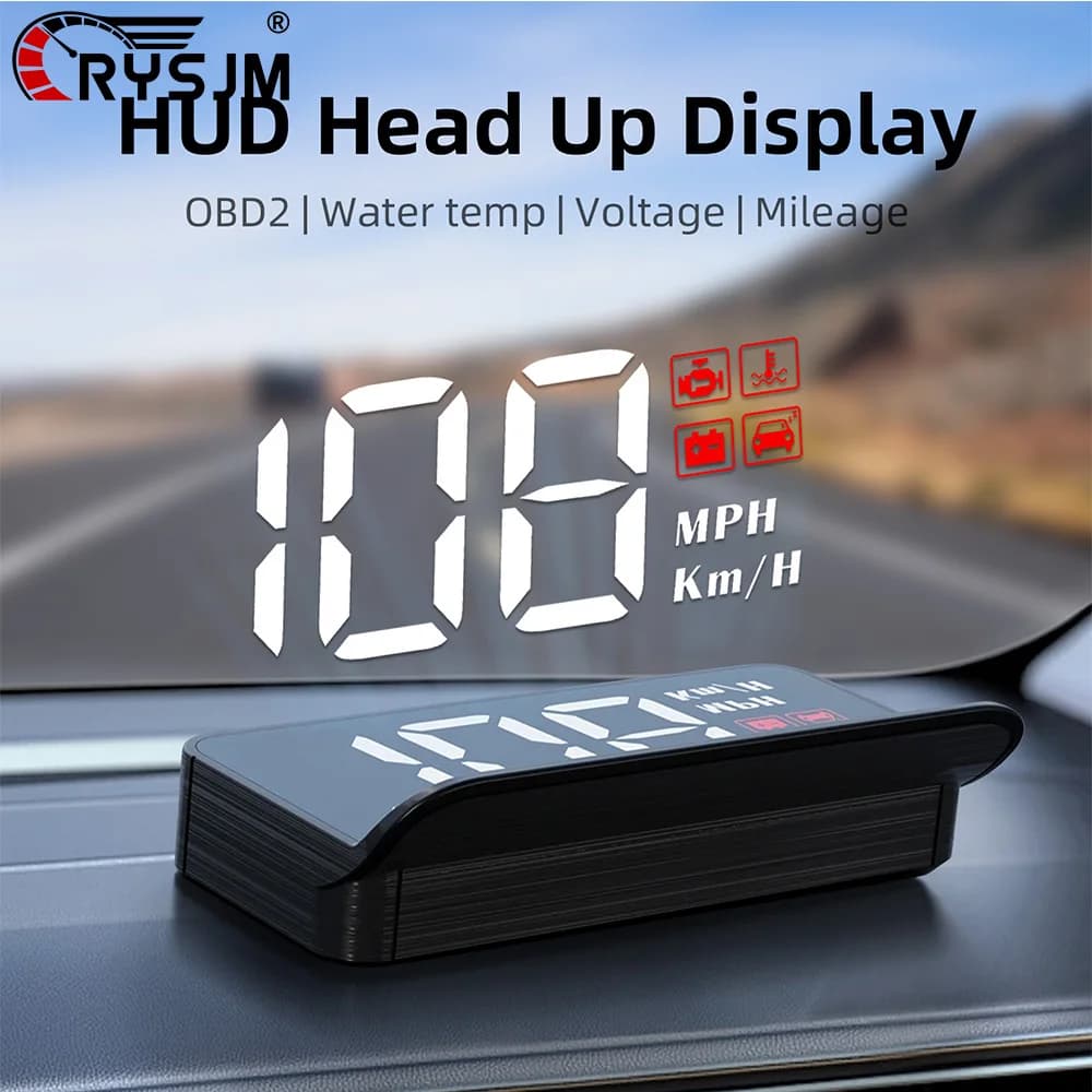 Proiettore OBD2 M3 per parabrezza, display head-up OBD per auto, accessori elettronici HUD, voltmetro, temperatura dell'acqua, tachimetro per tutte le auto
