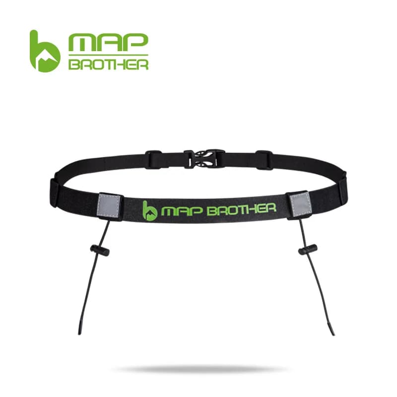 MAP BROTHER M3020 Unisex belt for race number of triathlon marathon with gel support Running belt in fabric Motor Racing outdoor sports