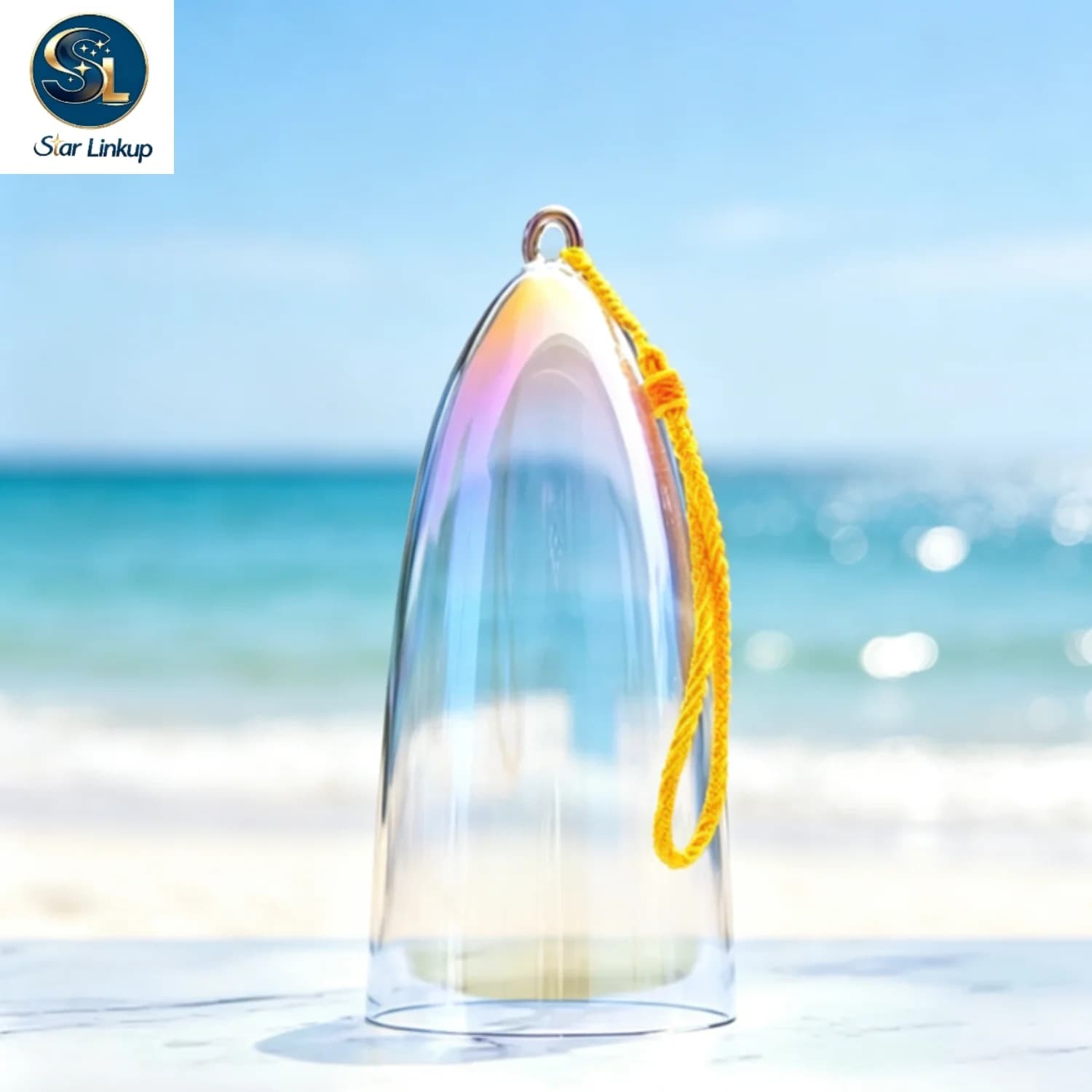 STAR LINKUP 3-3.75 inch Colorful Crystal Bell Yoga Meditation Clear Crystal Singing Bowl Sound Healing Quartz Bowls Handmade Percussion Instruments